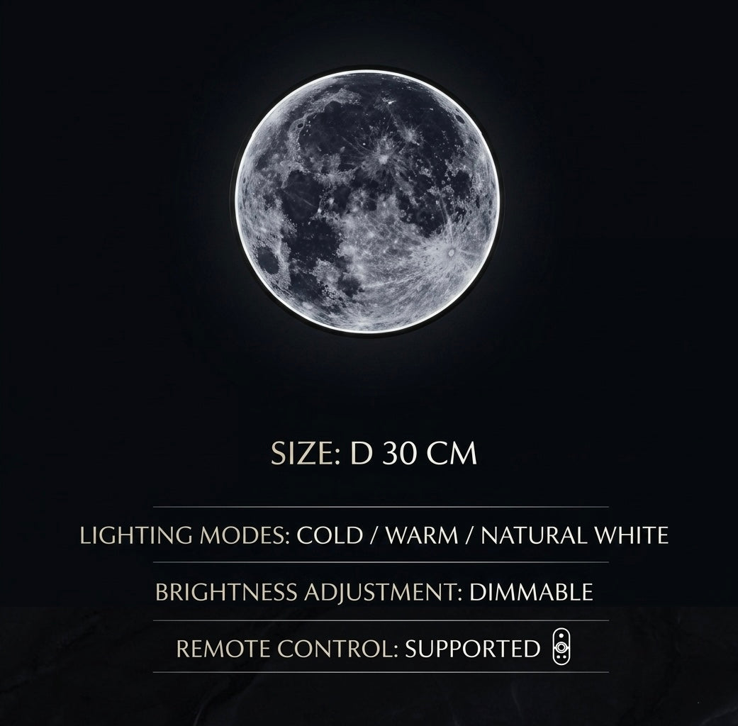 Obsidian Eclipse Moon