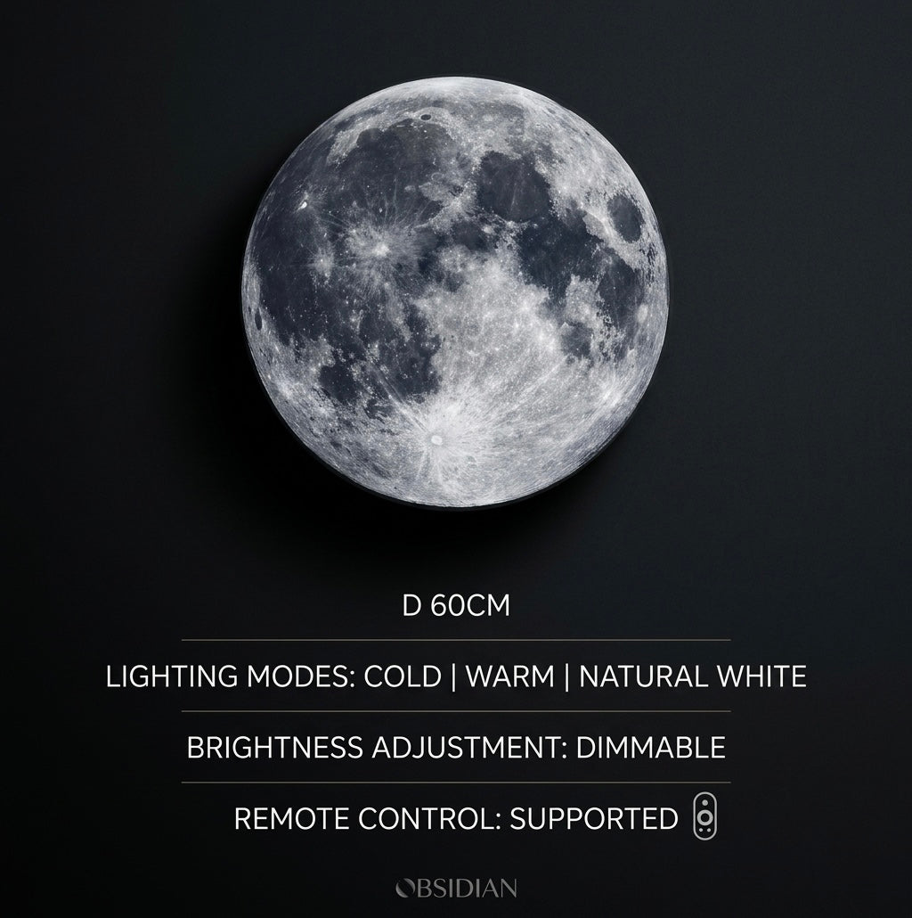 Obsidian Eclipse Moon