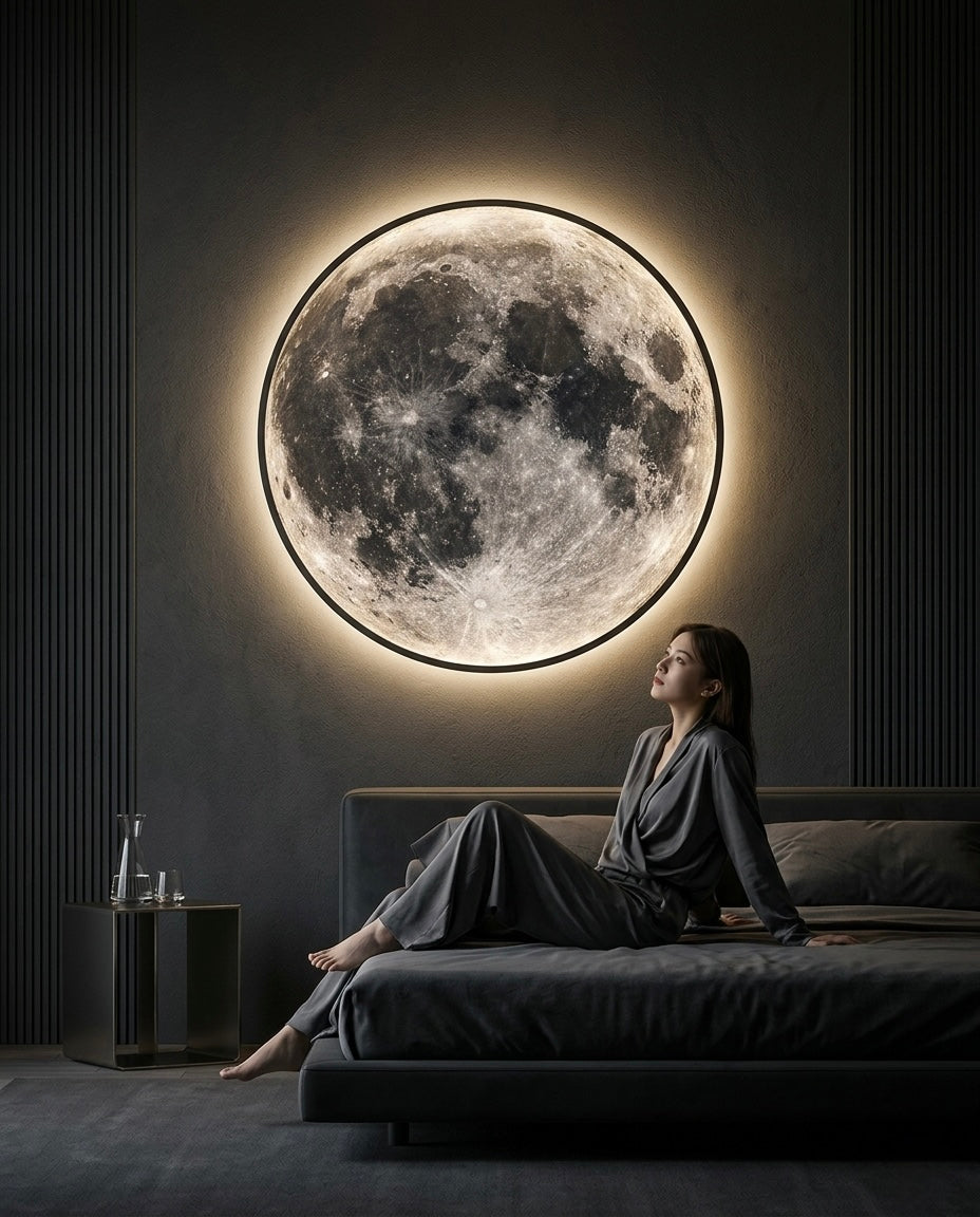 Obsidian Eclipse Moon